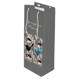 Fairy Wrens Wine Gift Bag