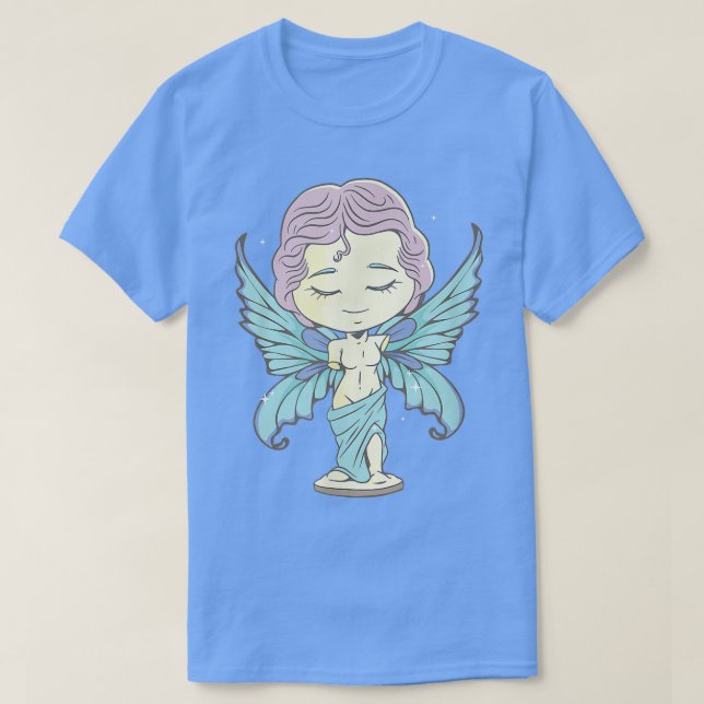 Fairycore Aesthetic Chibi Fairy Venus De Milo Stat T-Shirt (Design Front)