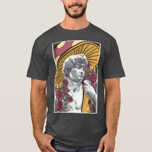 Fairycore Aesthetic David By Michelangelo Roses Mu T-Shirt