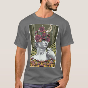 Fairycore Aesthetic David By Michelangelo Roses Mu T-Shirt