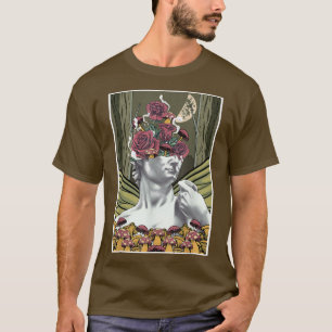 Fairycore Aesthetic David By Michelangelo Roses Mu T-Shirt