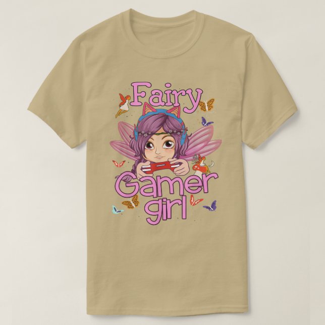 Fairycore Aesthetic Fairy Core Grunge Video Gamer  T-Shirt (Design Front)