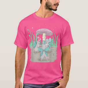 Fairycore Aesthetic Fairy Dancing Rats And A Mushr T-Shirt