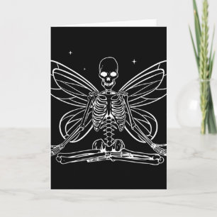 Fairycore Aesthetic Fairy Skeleton Yoga Meditation Card
