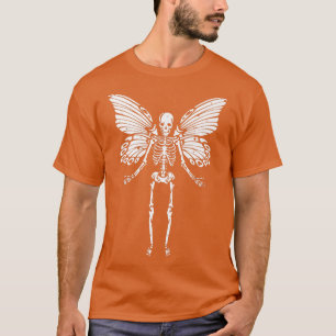 Fairycore Aesthetic Gothic Butterfly Skeleton Fair T-Shirt