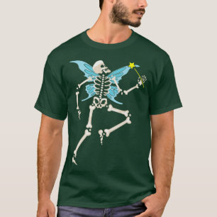 Fairycore Aesthetic Skeleton Fairy Grunge Goth  T-Shirt