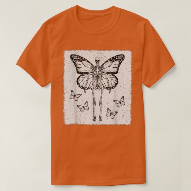 Fairycore Esthetic Goth Funny Gothic Skeleton Fai T-Shirt (Design Front)