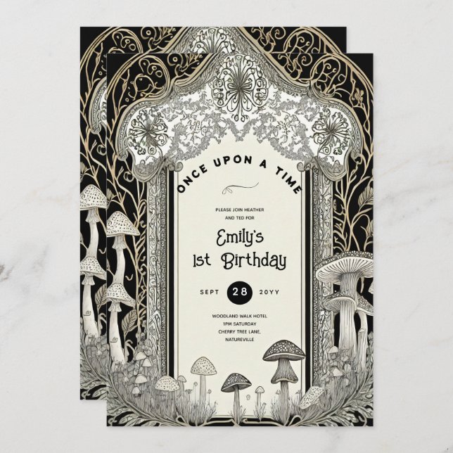 FAIRYCORE FAIRYTALE BABYSHOWER 1ST BIRTHDAY ANY INVITATION (Front/Back)