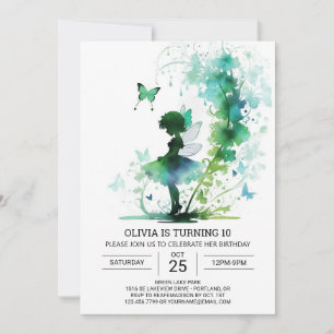 Fairycore Princess Birthday Celebration Invitation