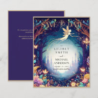 Fairycore Save the Date Fairytale Purple Gold
