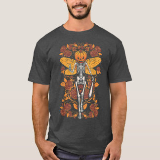Fairycore Skeleton Butterfly Fairy Gothic Hallowee T-Shirt