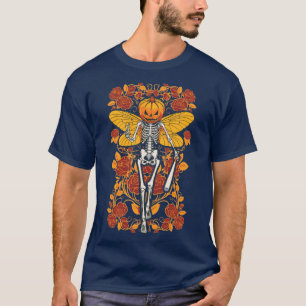 Fairycore Skeleton Butterfly Fairy Gothic Hallowee T-Shirt