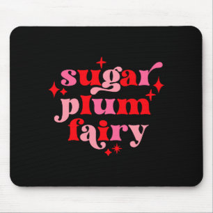 Fairycore Text Art Sugar Plum Fairy Girls T Shirt Mouse Pad