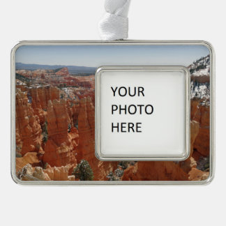 Fairyland Canyon at Bryce Canyon National Park Silver Plated Framed Ornament
