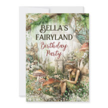 Fairyland Enchanted Realm Party Invitation