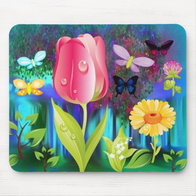 Fairyland Gardens Mouse Pad (Front)