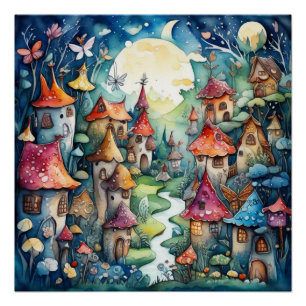 Fairyland magic castle poster