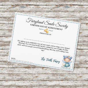 Fairyland Smile Society Dental Checkup Certificate