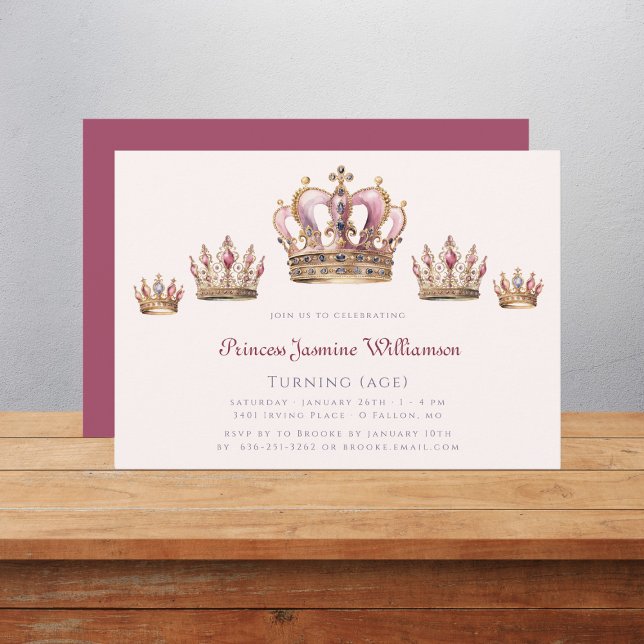 Fairytail princess birthday party  invitation (Creator Uploaded)