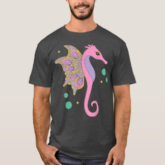 Fairytale Aesthetic Fairycore Retro Seahorse  T-Shirt