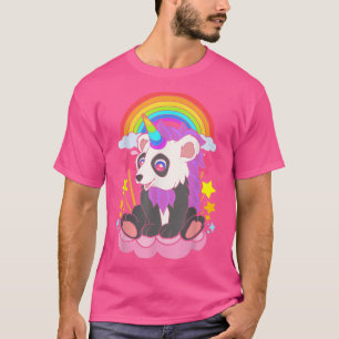 Fairytale Animal Rainbow Pandacorn Unicorn Chinese T-Shirt