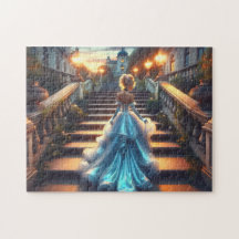 Fairytale Ball Gown Art Enchanted Palace Evening
