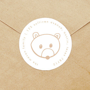 Fairytale Bear Return Address Labels