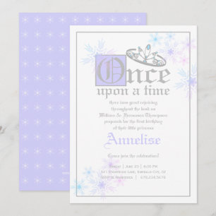 fairytale BIRTHDAY PARTY snow queen inspired Invit Invitation