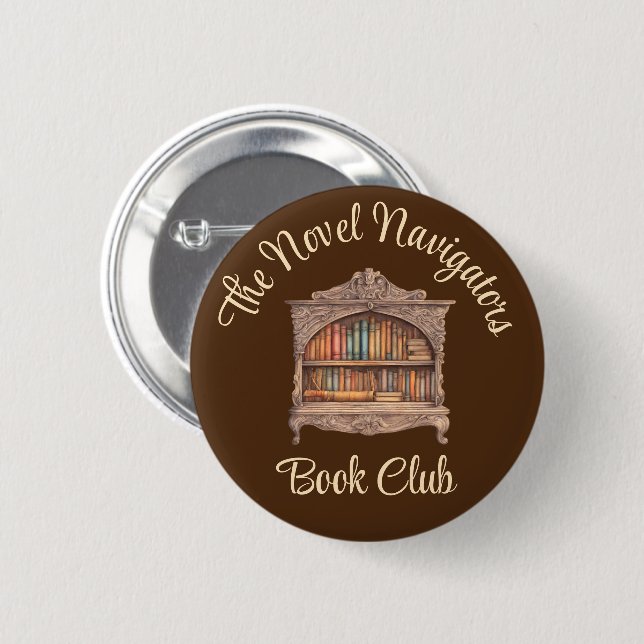 Fairytale Bookshelf 6 Cm Round Badge (Front & Back)