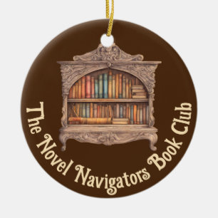 Fairytale Bookshelf Ceramic Tree Decoration