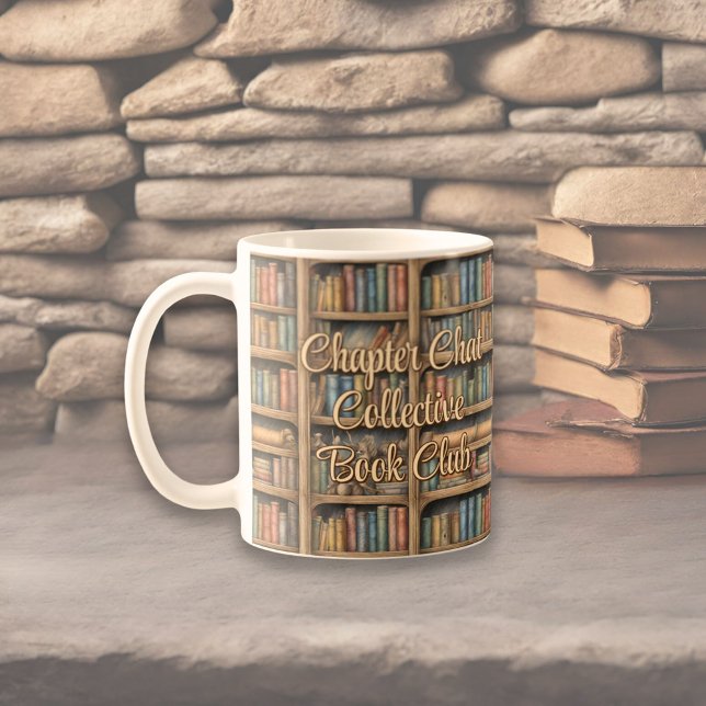 Fairytale Bookshelf Pattern Coffee Mug (Creator Uploaded)