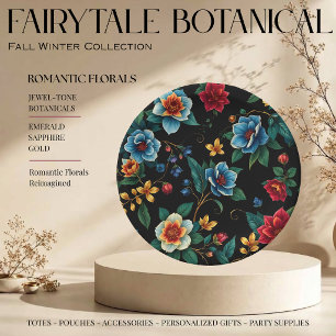 Fairytale Botanical Pattern Paper Plate