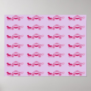 Fairytale Carriage ~ Gift Wrapping Paper 16x12 Poster