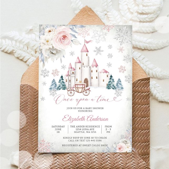 Fairytale Castle Baby Shower Invitation (Creator Uploaded)