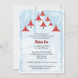 Fairytale Castle Bat Mitzvah Invitation