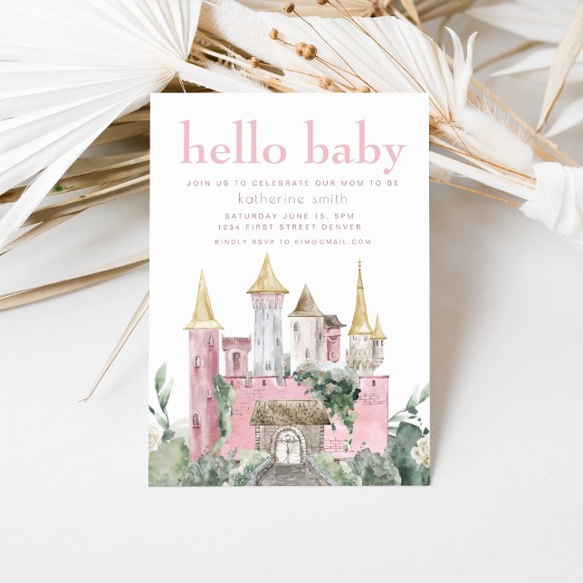 Fairytale Castle Fantasy Baby Shower Invitation (Creator Uploaded)