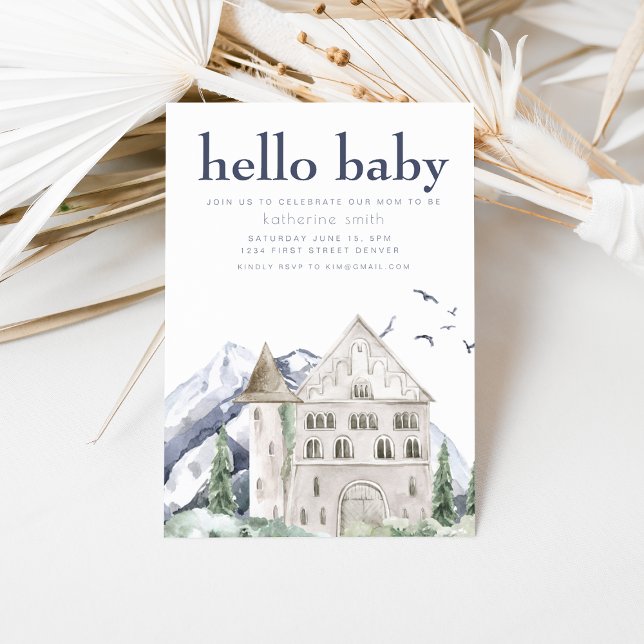 Fairytale Castle Fantasy Baby Shower Invitation (Creator Uploaded)