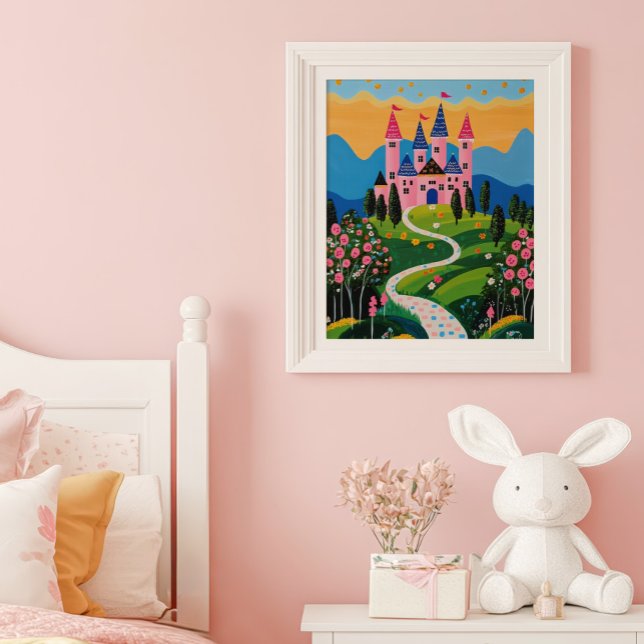 Fairytale Castle Landscape Kids Wall Art (Creator Uploaded)