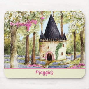 Fairytale Castle Monogrammed Mouse Pad