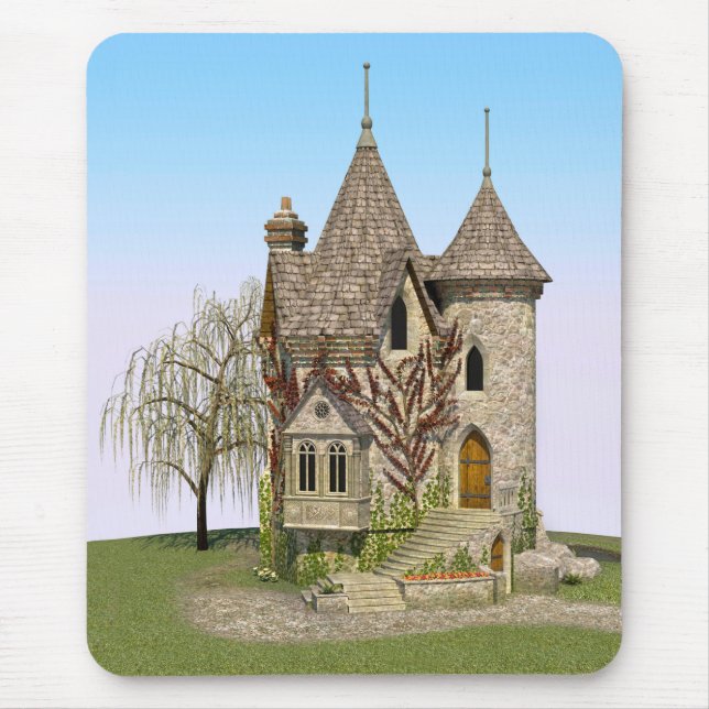 Fairytale Castle Perfect Birthday and Fantasy Gift Mouse Pad (Front)