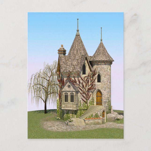Fairytale Castle Perfect Birthday and Fantasy Gift Postcard (Front)