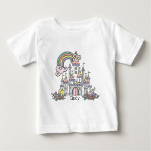 Fairytale Castle Princess Custom Name      Baby T-Shirt