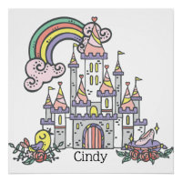 Fairytale Castle Princess Custom Name