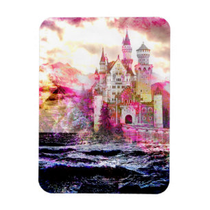 Fairytale Castle Sunrise Magnet