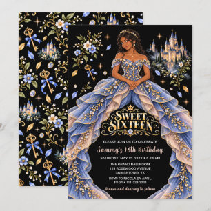 Fairytale Castle Sweet Sixteen Birthday Invitation