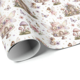 Fairytale Cottage Birthday Wrapping Paper
