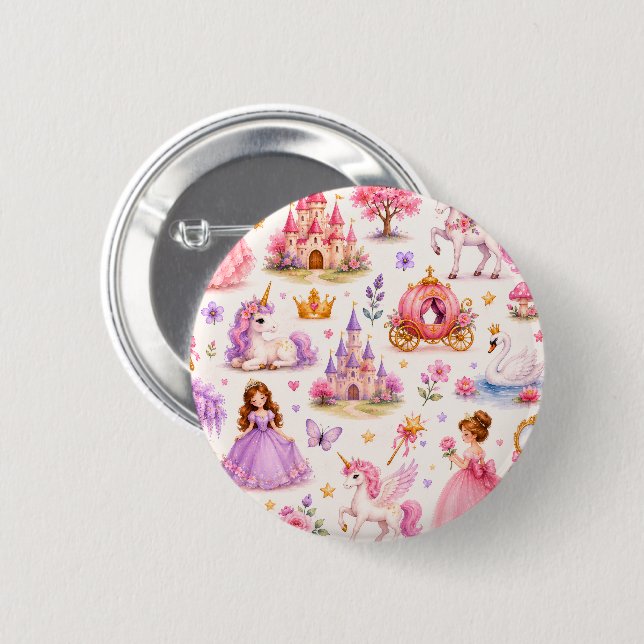 Fairytale Dreams 6 Cm Round Badge (Front & Back)