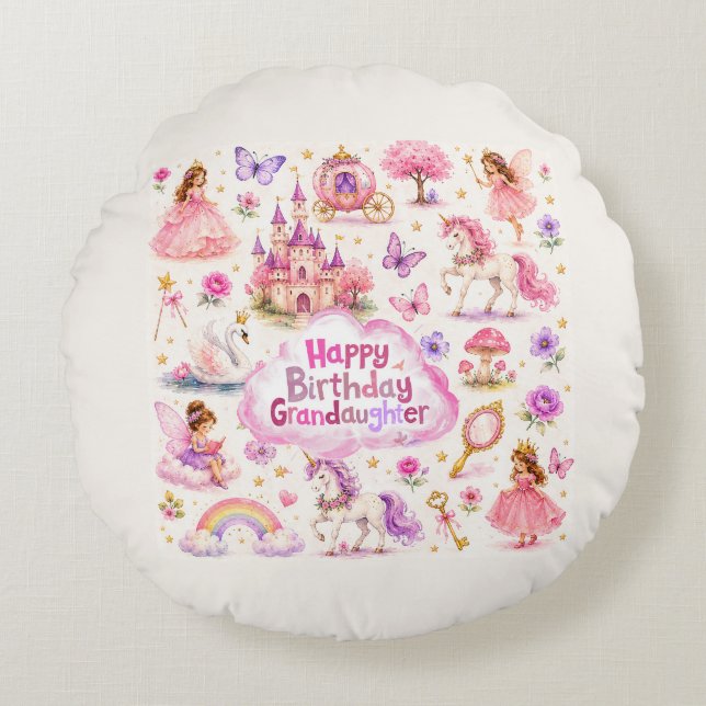 Fairytale Dreams  Round Cushion (Front)