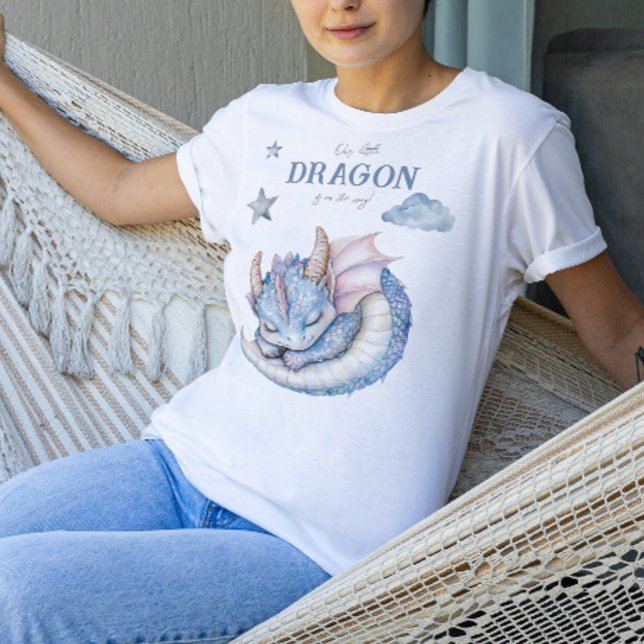 Fairytale Dreamy Dragon Baby Shower Tri-Blend Shirt (Creator Uploaded)