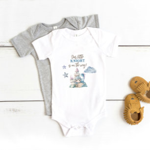 Fairytale Dreamy Dragon Blue Knight Baby Shower  Bodysuit